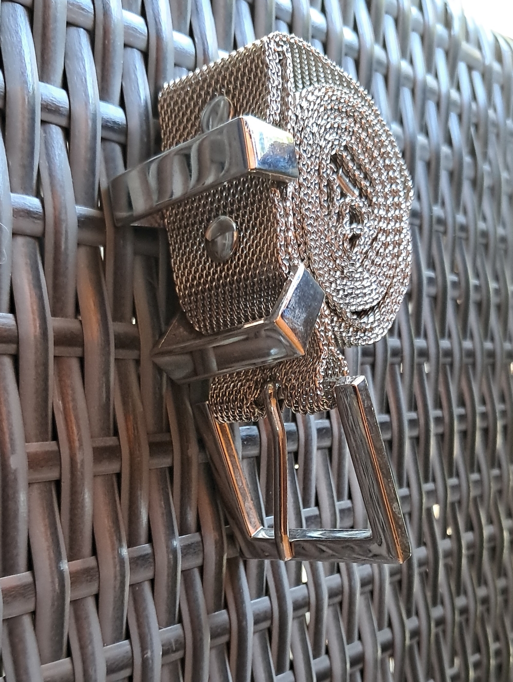 Vintage Silver Mesh Metal Chainmail Belt